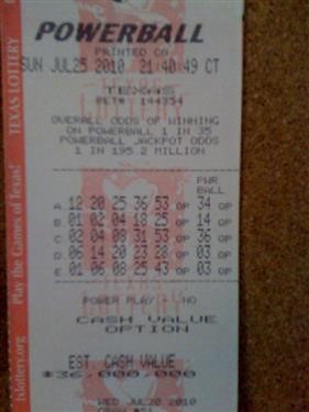 &quot;Powerball Results For Past Three Weeks